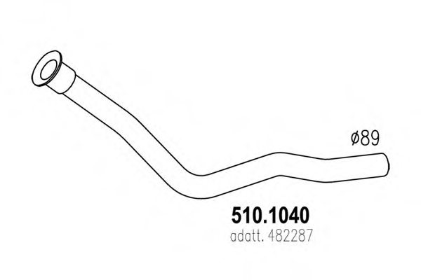 ASSO 510.1040 Exhaust Pipe